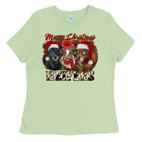 Matcha Merry Christmas Heifers Ladies Tee - RanaPortraitStore