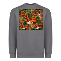 Storm Christmas Santa Claus peace hand Heavyweight Sweatshirt - Jasminsmagicworld