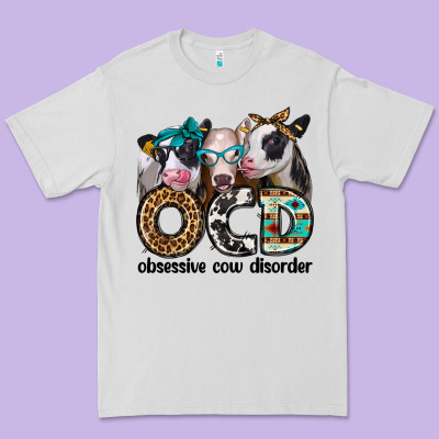 Ocd Obsessive Cow Disorder Premium Tee Designed By Jasminsmagicworld