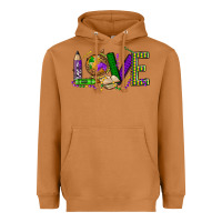 Meerkat love teacher mardi gras Heavyweight Hoodie - OliviaCreatesArt