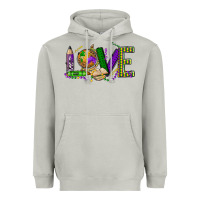 Moon Dust love teacher mardi gras Heavyweight Hoodie - OliviaCreatesArt
