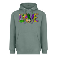 Sage love teacher mardi gras Heavyweight Hoodie - OliviaCreatesArt