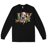 Black Russian Blue Cat Joy Long Sleeve Tee - LillyAllenDesigns