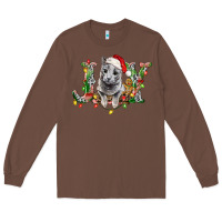 Chestnut Russian Blue Cat Joy Long Sleeve Tee - LillyAllenDesigns