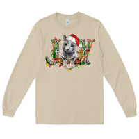 Mushroom Russian Blue Cat Joy Long Sleeve Tee - LillyAllenDesigns