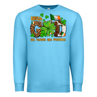 Ocean Blue with god all things are possible Premium Sweatshirt - OliviaCreatesArt
