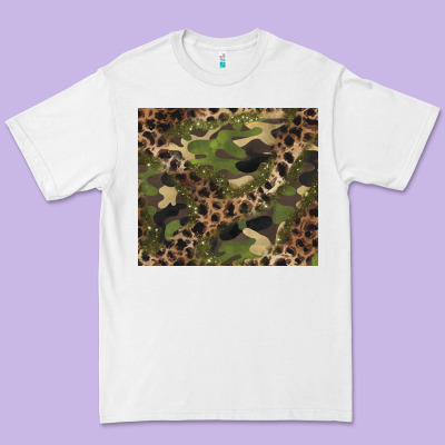 Camouflage  Leopard Premium Tee Designed By Barkaloodesign