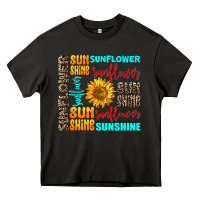 Asphalt sunflower sunshine Heavy Core Tee - AdoDesignShop
