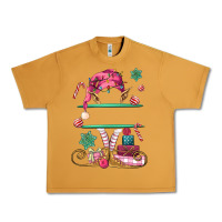 Peanut Butter pink elf costom name and preview Urban Heavy Tee - MaliasSmallBusiness