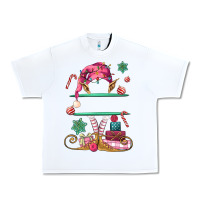 White pink elf costom name and preview Urban Heavy Tee - MaliasSmallBusiness