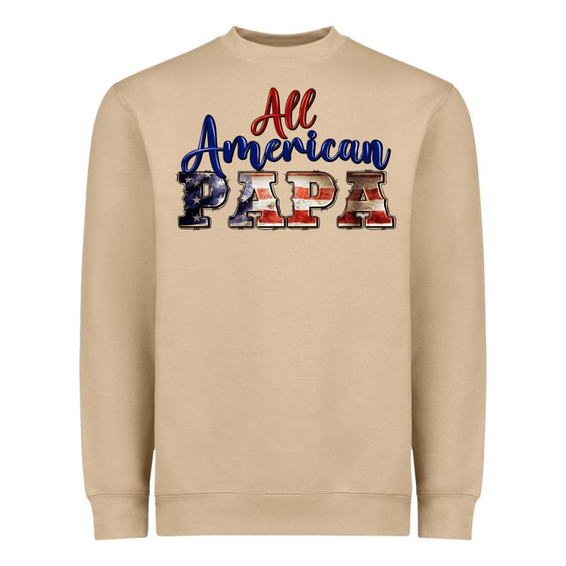 All American Papa Heavyweight Sweatshirt by BarkalooDesign | Teevron