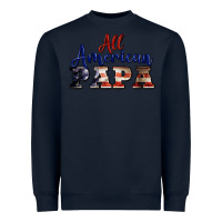 Navy all american papa Heavyweight Sweatshirt - BarkalooDesign