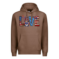 Chestnut 4th Of July love gnome Premium Hoodie - HowdyJamesFarm