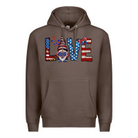 Coffee 4th Of July love gnome Premium Hoodie - HowdyJamesFarm
