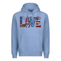 Colony Blue 4th Of July love gnome Premium Hoodie - HowdyJamesFarm