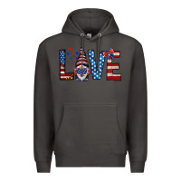 Smoke 4th Of July love gnome Premium Hoodie - HowdyJamesFarm