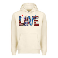 Tofu 4th Of July love gnome Premium Hoodie - HowdyJamesFarm