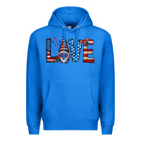 True Royal 4th Of July love gnome Premium Hoodie - HowdyJamesFarm
