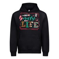 Black Nurse life leopard frame Urban Hoodie - LillyAllenDesigns
