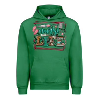 Emerald Nurse life leopard frame Urban Hoodie - LillyAllenDesigns