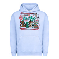 Pigment Grape Ice Nurse life leopard frame Urban Hoodie - LillyAllenDesigns