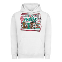 Pigment Lunar Rock Nurse life leopard frame Urban Hoodie - LillyAllenDesigns