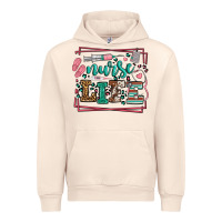 Sandshell Nurse life leopard frame Urban Hoodie - LillyAllenDesigns