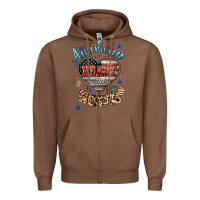 Chestnut American heart southern soul Zipper Hoodie - HowdyJamesFarm
