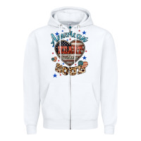 White American heart southern soul Zipper Hoodie - HowdyJamesFarm