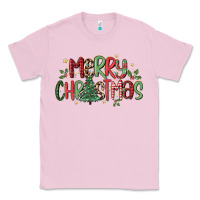 Bubblegum Pink merry christmas Classic Tee - MaliasSmallBusiness