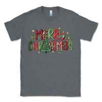 Charcoal Heather merry christmas Classic Tee - MaliasSmallBusiness