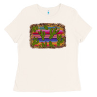 Bone cinco de mayo leopard frame Ladies Tee - Artiststas