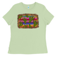 Matcha cinco de mayo leopard frame Ladies Tee - Artiststas
