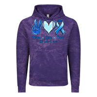 Cloud Purple Peace Love Cure Stomach Cancer Vintage Hoodie - Jasminsmagicworld