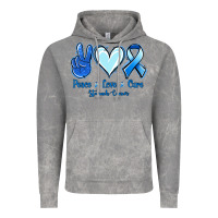 Cloud Rock Peace Love Cure Stomach Cancer Vintage Hoodie - Jasminsmagicworld