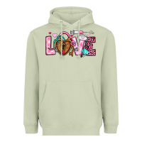 Matcha love valentines day nurse Heavyweight Hoodie - OliviaCreatesArt
