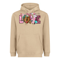Mushroom love valentines day nurse Heavyweight Hoodie - OliviaCreatesArt