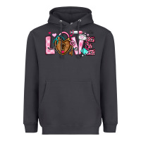 Smoke love valentines day nurse Heavyweight Hoodie - OliviaCreatesArt