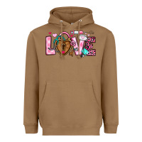 Toasted Coconut love valentines day nurse Heavyweight Hoodie - OliviaCreatesArt