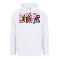 White love valentines day nurse Heavyweight Hoodie - OliviaCreatesArt