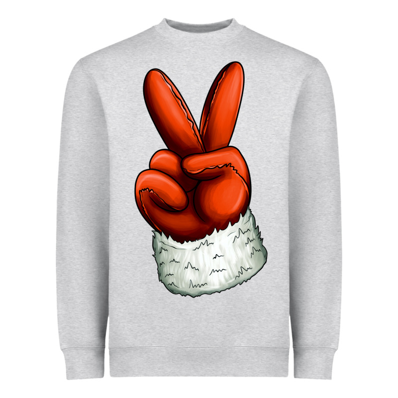 Christmas Peace Hand Heavyweight Sweatshirt by Jasminsmagicworld | Teevron