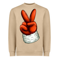 Mushroom Christmas peace hand Heavyweight Sweatshirt - Jasminsmagicworld