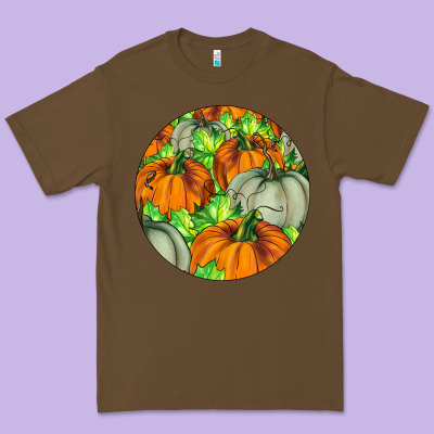 Fall Rounded Premium Tee Designed By Lillyallendesigns