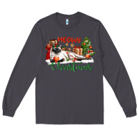 Smoke siamese cat meowy christmas Long Sleeve Tee - LillyAllenDesigns