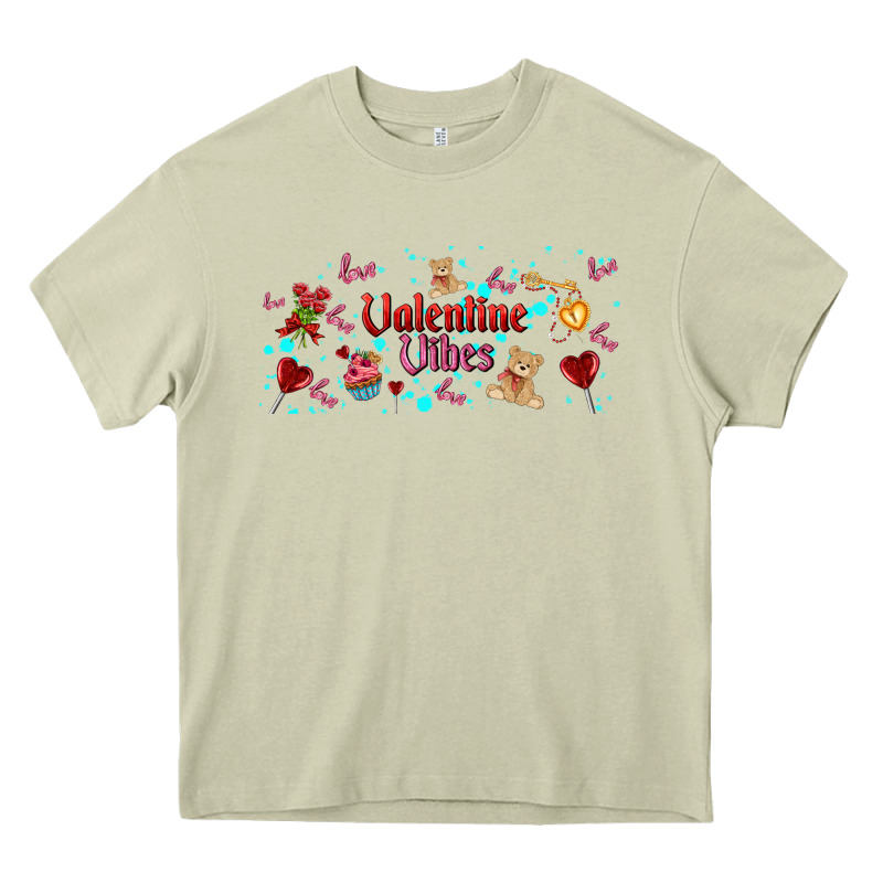 Love Vibes And Valentines Heavy Core Tee by AdoDesignShop | Teevron