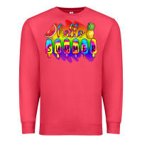 Cardinal Hello Summer Tie Dye Premium Sweatshirt - CowCowDesign
