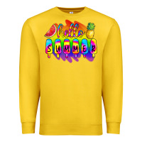 Lemon Hello Summer Tie Dye Premium Sweatshirt - CowCowDesign