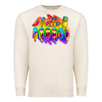 Sandshell Hello Summer Tie Dye Premium Sweatshirt - CowCowDesign