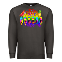 Smoke Hello Summer Tie Dye Premium Sweatshirt - CowCowDesign