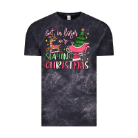 Cloud Black get in loser we're slaying christmas Vintage Tee - MaliasSmallBusiness